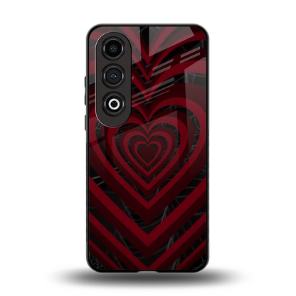 Y2K Hearts X Spider back phone cover | glass case for oneplus nord ce 4