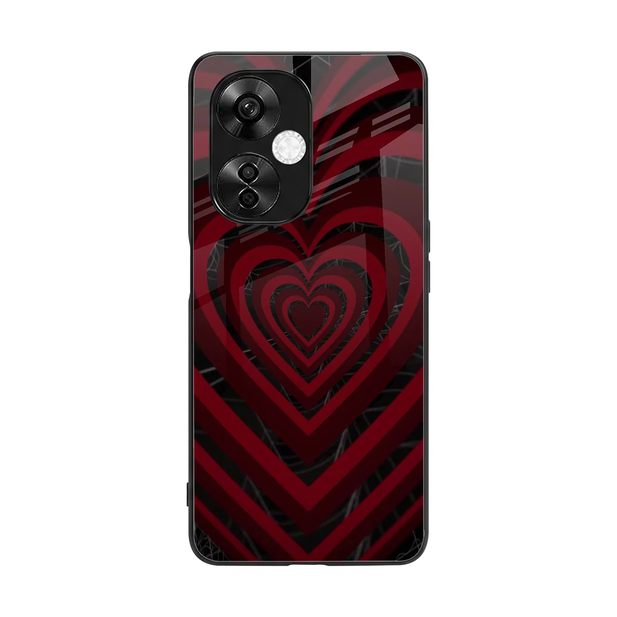 Y2K Hearts X Spider back phone cover | glass case for oneplus nord ce 3 lite
