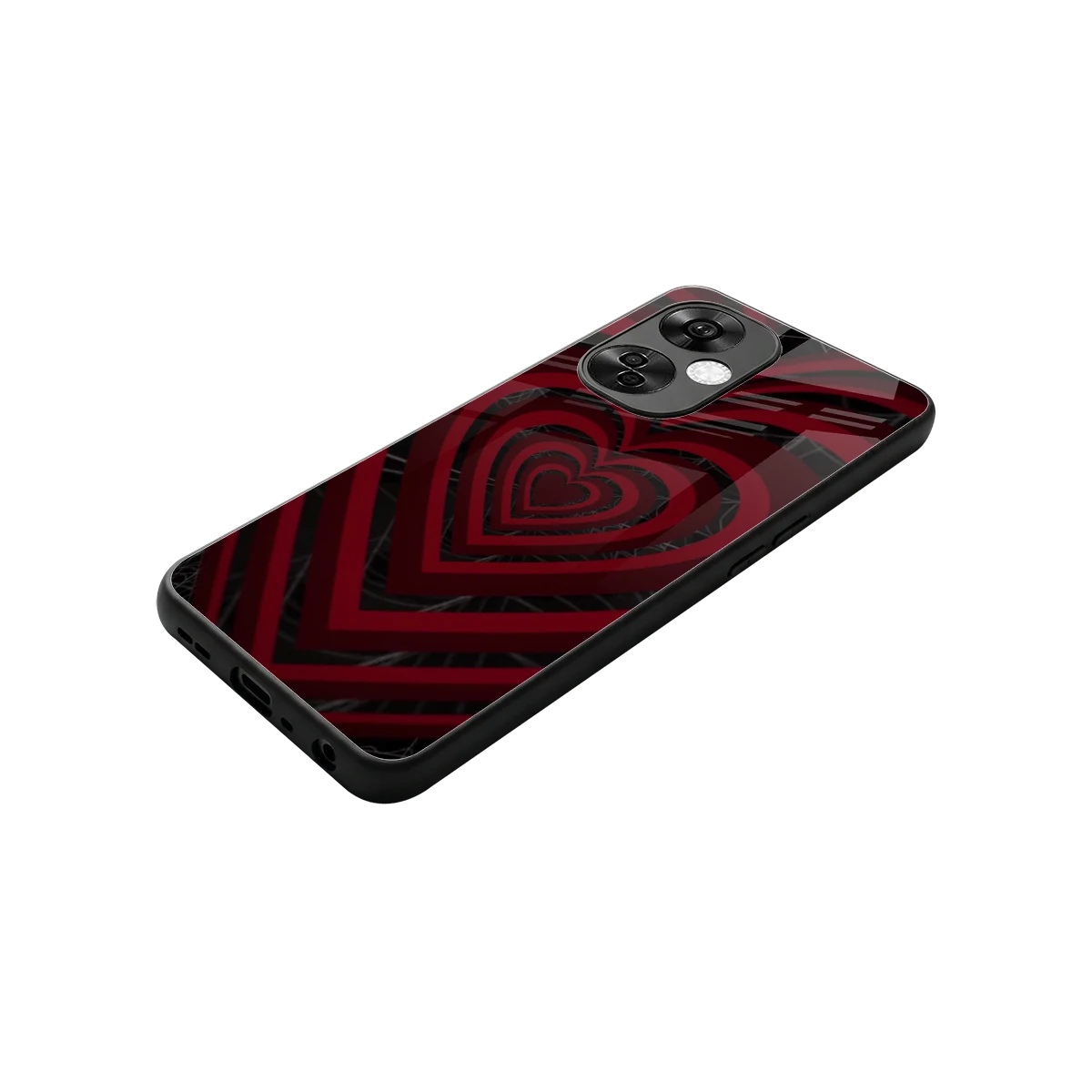 Y2K Hearts X Spider stylish phone case for oneplus nord ce 3 lite | glossy glass and slim fit