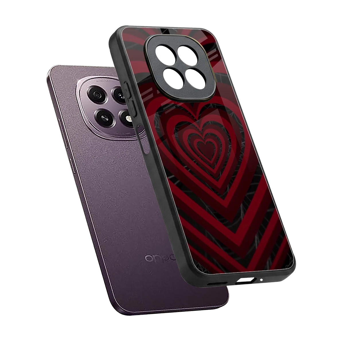 Y2K Hearts X Spider sleek oppo f29 5g cover with tempered glass back and TPU edges