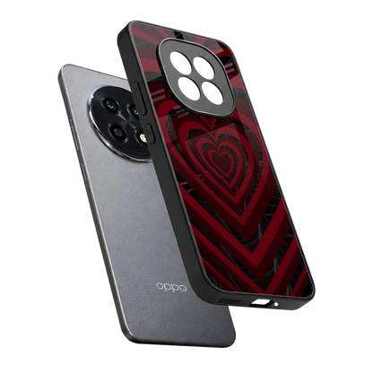 Y2K Hearts X Spider sleek oppo f29 pro 5g cover with tempered glass back and TPU edges