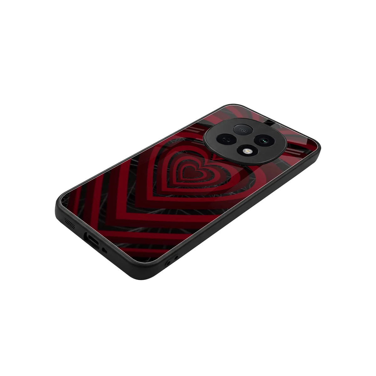 Y2K Hearts X Spider stylish phone case for oppo f29 pro 5g | glossy glass and slim fit