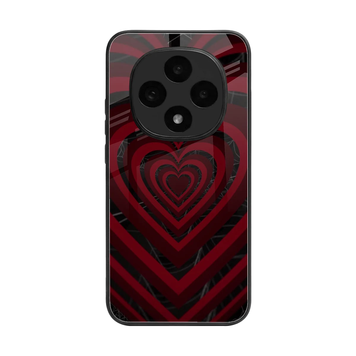 Y2K Hearts X Spider back phone cover | glass case for oppo f31 pro 5g