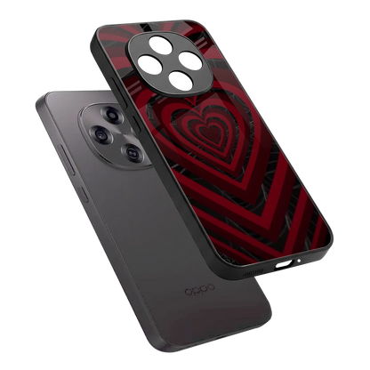 Y2K Hearts X Spider sleek oppo f31 pro 5g cover with tempered glass back and TPU edges