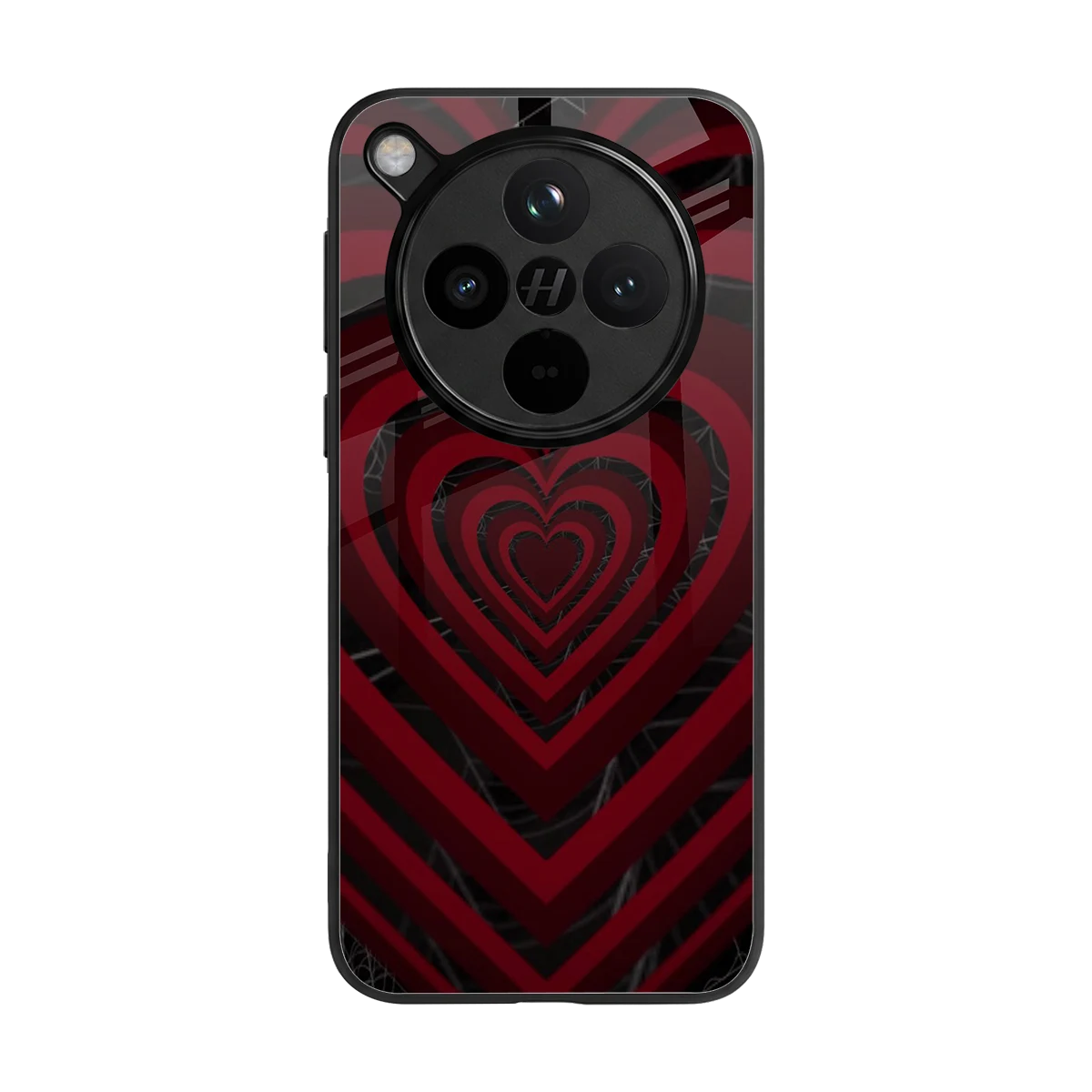 Y2K Hearts X Spider back phone cover | glass case for oppo find x8