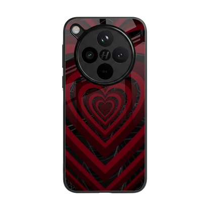 Y2K Hearts X Spider back phone cover | glass case for oppo find x8