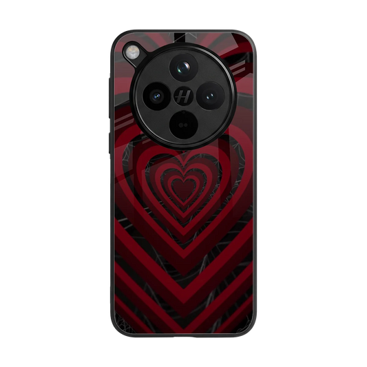 Y2K Hearts X Spider back phone cover | glass case for oppo find x8