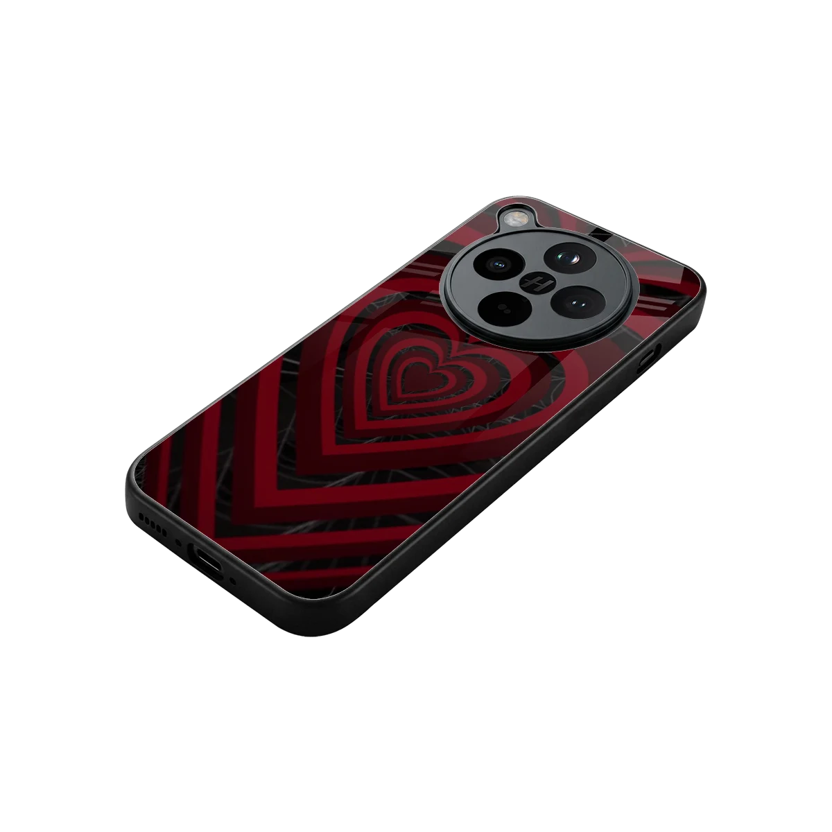 Y2K Hearts X Spider stylish phone case for oppo find x8 | glossy glass and slim fit