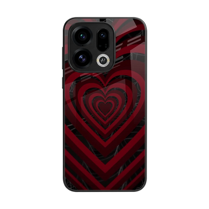 Y2K Hearts X Spider back phone cover | glass case for oppo find x9