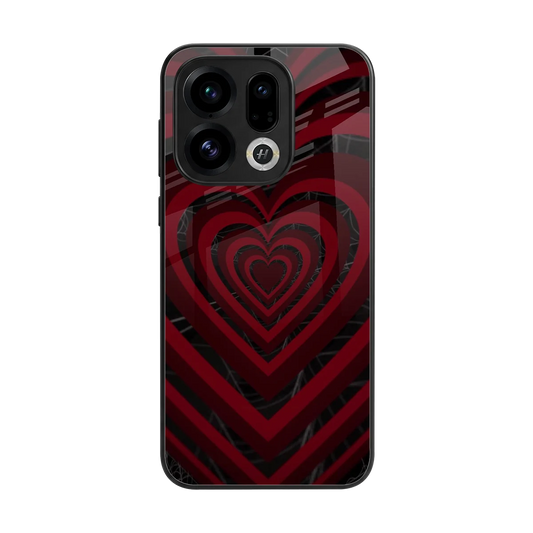 Y2K Hearts X Spider back phone cover | glass case for oppo find x9