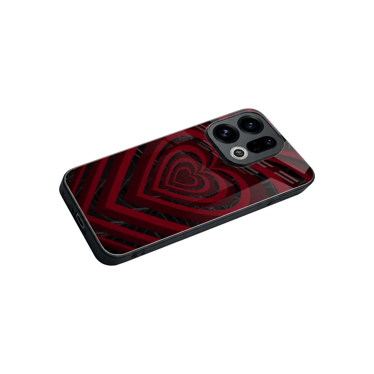 Y2K Hearts X Spider stylish phone case for oppo find x9 | glossy glass and slim fit