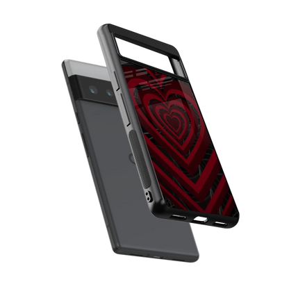 Y2K Hearts X Spider sleek google pixel 6 pro cover with tempered glass back and TPU edges