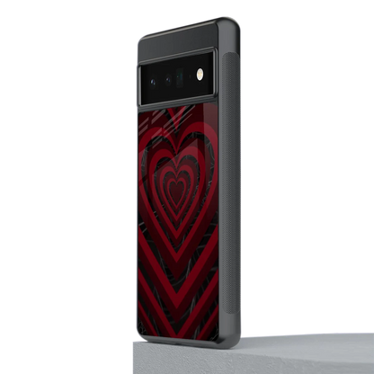 Y2K Hearts X Spider stylish phone case for google pixel 6 pro | glossy glass and slim fit