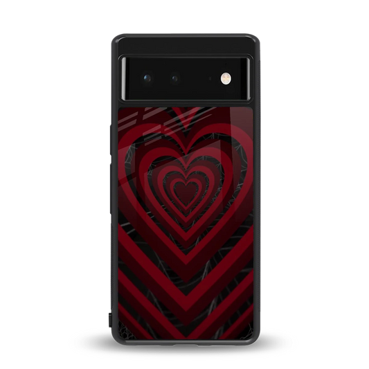 Y2K Hearts X Spider back phone cover | glass case for google pixel 6a
