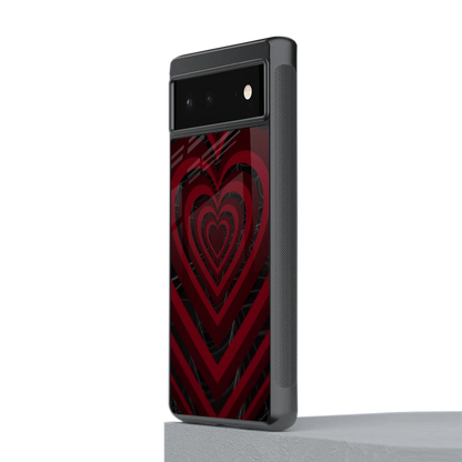 Y2K Hearts X Spider stylish phone case for google pixel 6a | glossy glass and slim fit