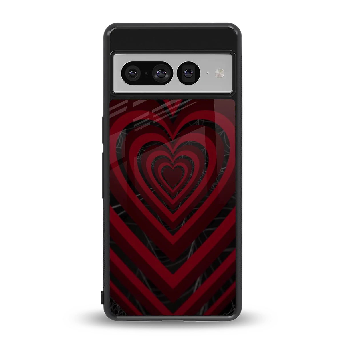 Y2K Hearts X Spider back phone cover | glass case for google pixel 7 pro