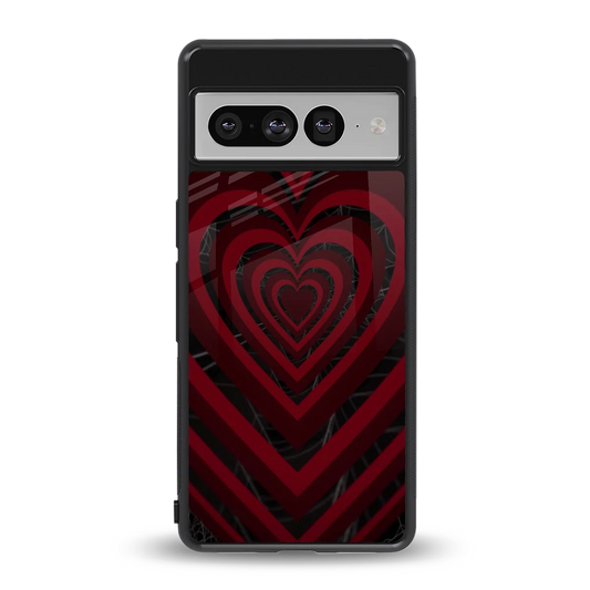 Y2K Hearts X Spider back phone cover | glass case for google pixel 7 pro