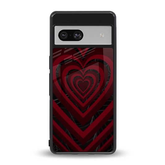 Y2K Hearts X Spider back phone cover | glass case for google pixel 7a