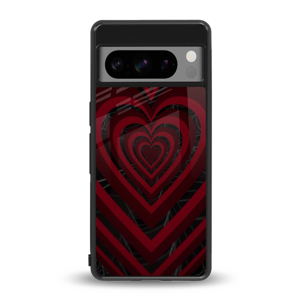 Y2K Hearts X Spider back phone cover | glass case for google pixel 8 pro