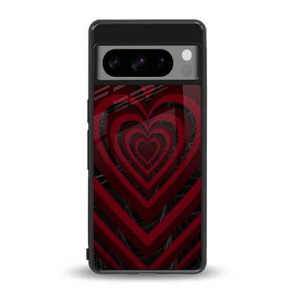 Y2K Hearts X Spider back phone cover | glass case for google pixel 8 pro