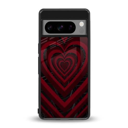 Y2K Hearts X Spider back phone cover | glass case for google pixel 8 pro