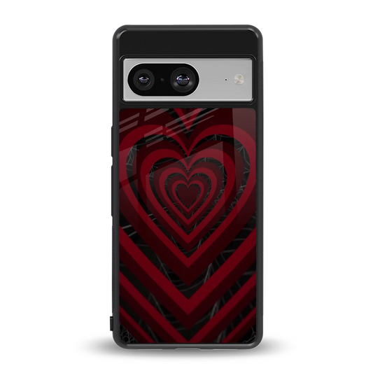 Y2K Hearts X Spider back phone cover | glass case for google pixel 8