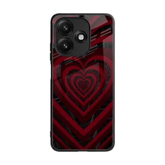 Y2K Hearts X Spider back phone cover | glass case for redmi 12 5g