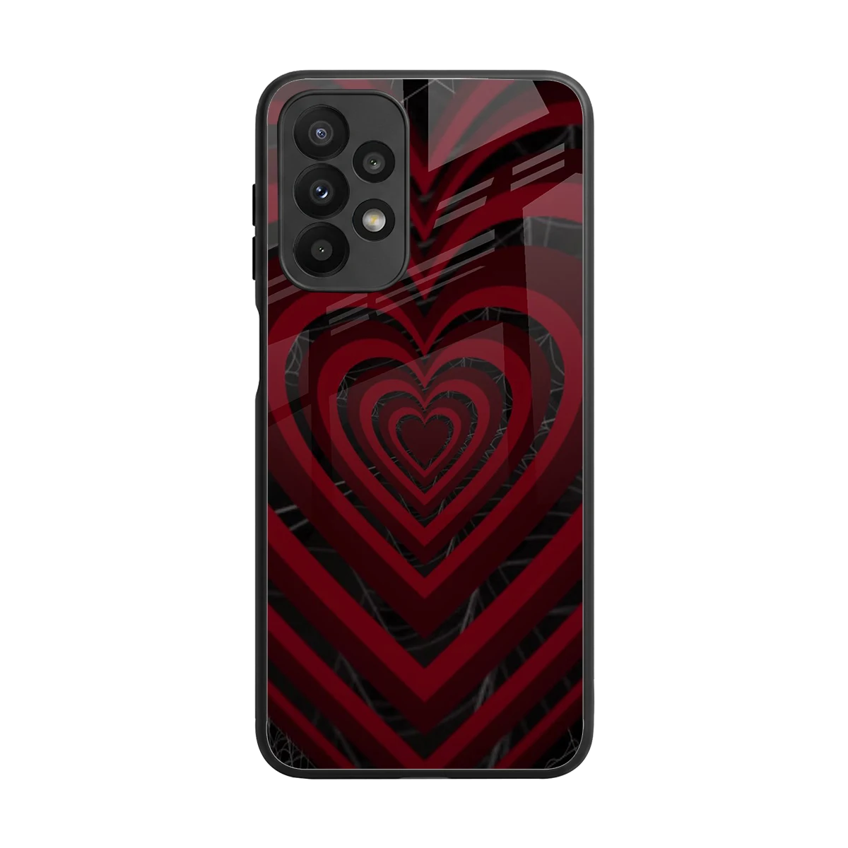 Y2K Hearts X Spider back phone cover | glass case for samsung galaxy a23