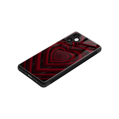 Y2K Hearts X Spider stylish phone case for samsung galaxy a06 5g | glossy glass and slim fit