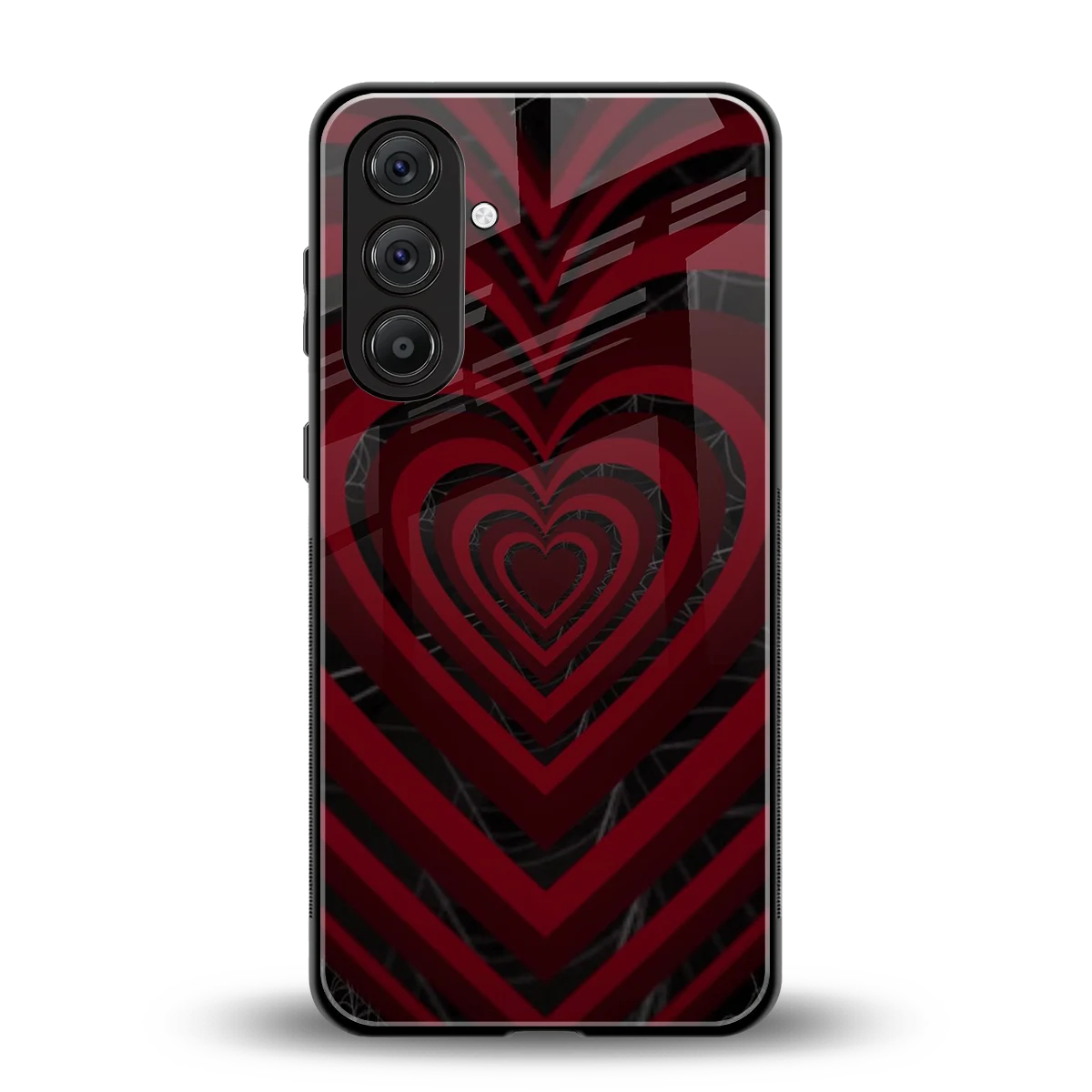 Y2K Hearts X Spider back phone cover | glass case for samsung galaxy a16 5g