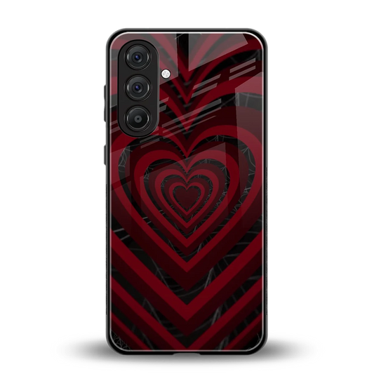 Y2K Hearts X Spider back phone cover | glass case for samsung galaxy m36 5g