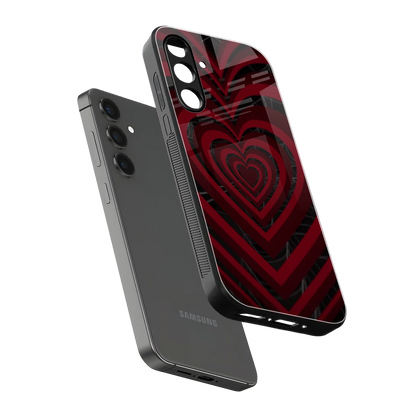 Y2K Hearts X Spider sleek samsung galaxy a55 5g cover with tempered glass back and TPU edges