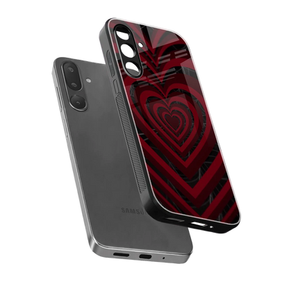 Y2K Hearts X Spider sleek samsung galaxy m36 5g cover with tempered glass back and TPU edges