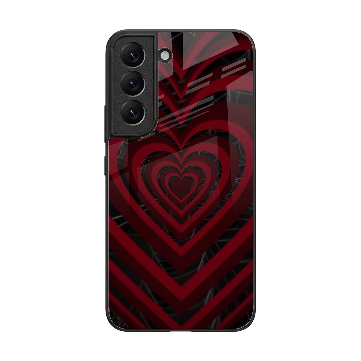 Y2K Hearts X Spider back phone cover | glass case for samsung galaxy s22