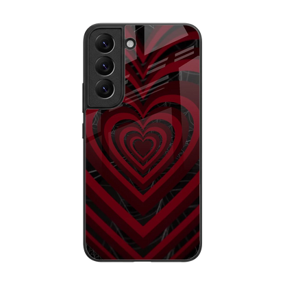 Y2K Hearts X Spider back phone cover | glass case for samsung galaxy s22