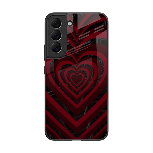 Y2K Hearts X Spider back phone cover | glass case for samsung galaxy s22