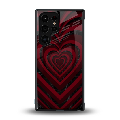 Y2K Hearts X Spider back phone cover | glass case for samsung galaxy s24 ultra
