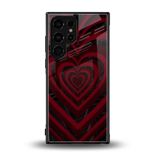 Y2K Hearts X Spider back phone cover | glass case for samsung galaxy s24 ultra
