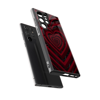 Y2K Hearts X Spider sleek samsung galaxy s24 ultra cover with tempered glass back and TPU edges