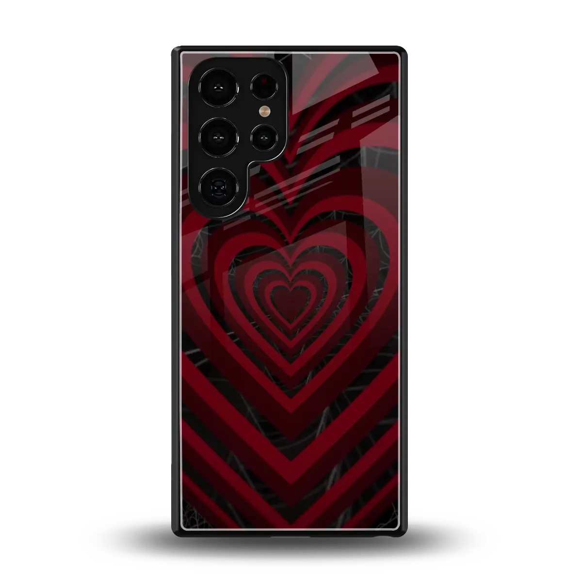 Y2K Hearts X Spider back phone cover | glass case for samsung galaxy s26 ultra