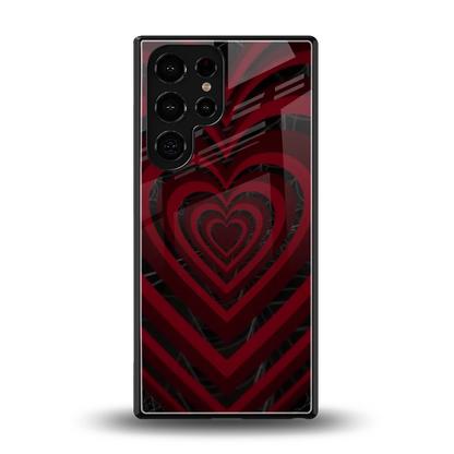 Y2K Hearts X Spider back phone cover | glass case for samsung galaxy s26 ultra