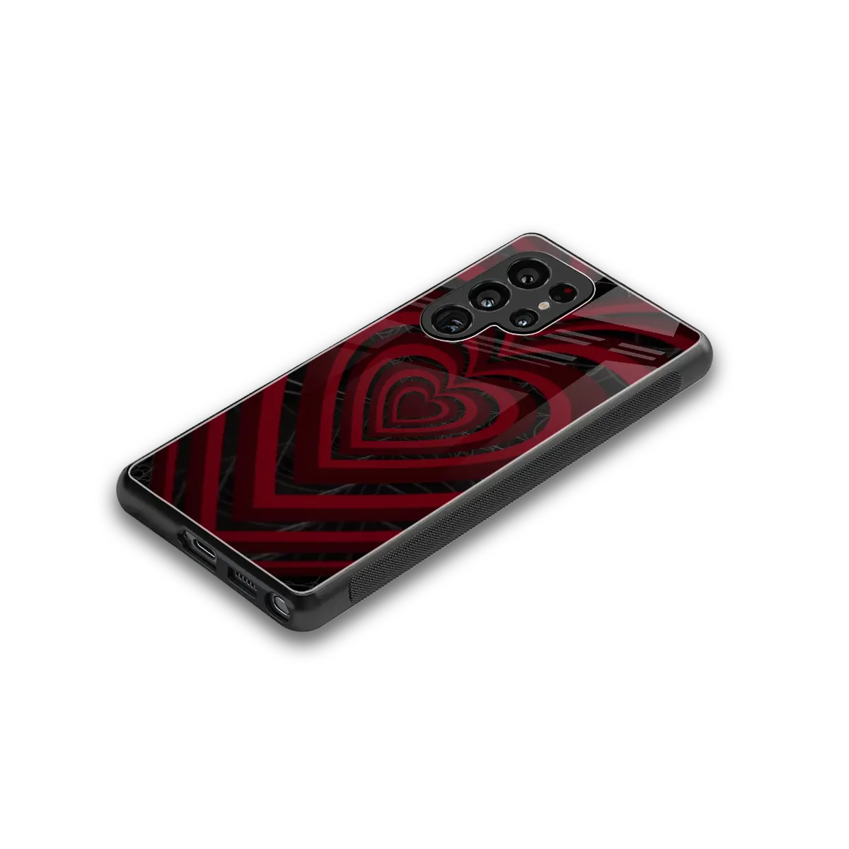 Y2K Hearts X Spider stylish phone case for samsung galaxy s26 ultra | glossy glass and slim fit