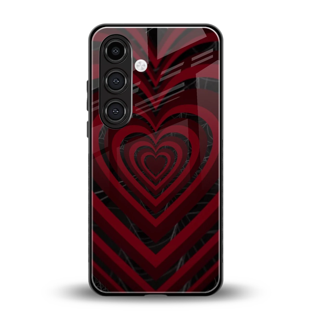 Y2K Hearts X Spider back phone cover | glass case for samsung galaxy s25 fe