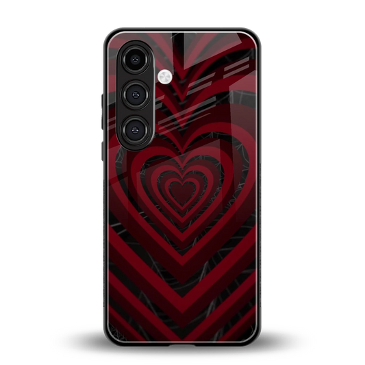 Y2K Hearts X Spider back phone cover | glass case for samsung galaxy s24