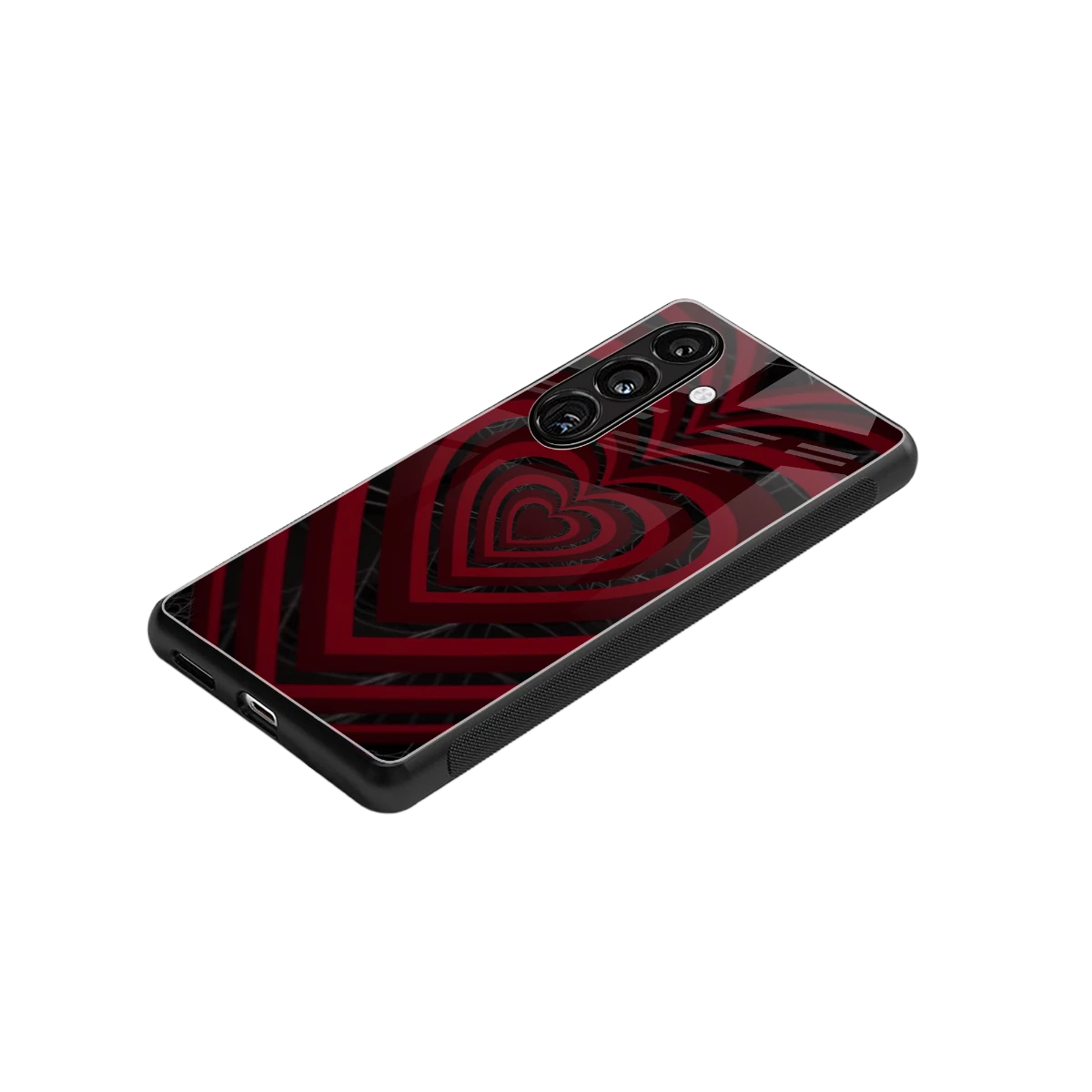 Y2K Hearts X Spider stylish phone case for samsung galaxy s25 fe | glossy glass and slim fit