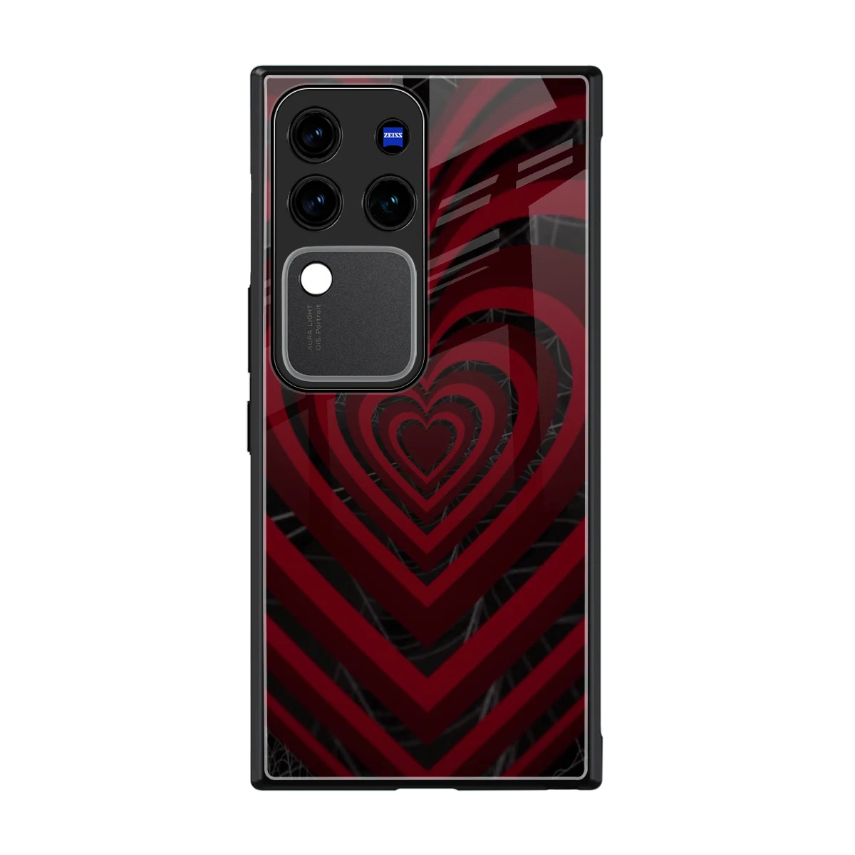 Y2K Hearts X Spider back phone cover | glass case forvivo v30 pro