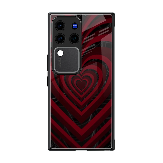 Y2K Hearts X Spider back phone cover | glass case forvivo v30 pro
