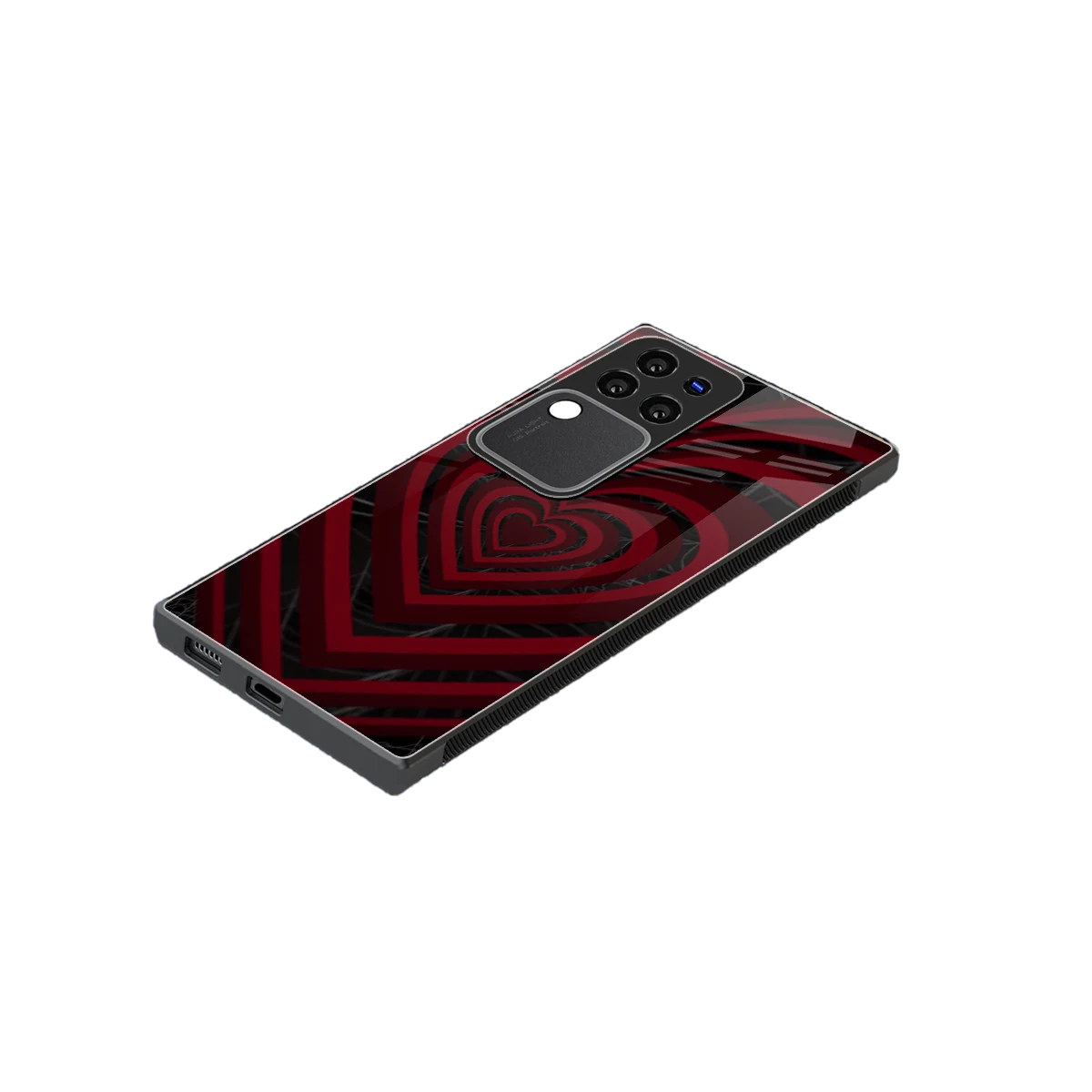 Y2K Hearts X Spider stylish phone case forvivo v30 pro | glossy glass and slim fit