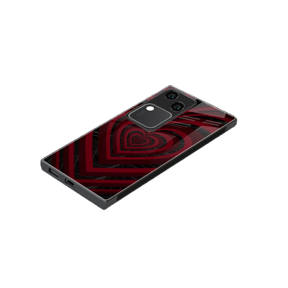 Y2K Hearts X Spider stylish phone case for vivo v30 | glossy glass and slim fit