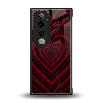 Y2K Hearts X Spider back phone cover | glass case for vivo v40 pro